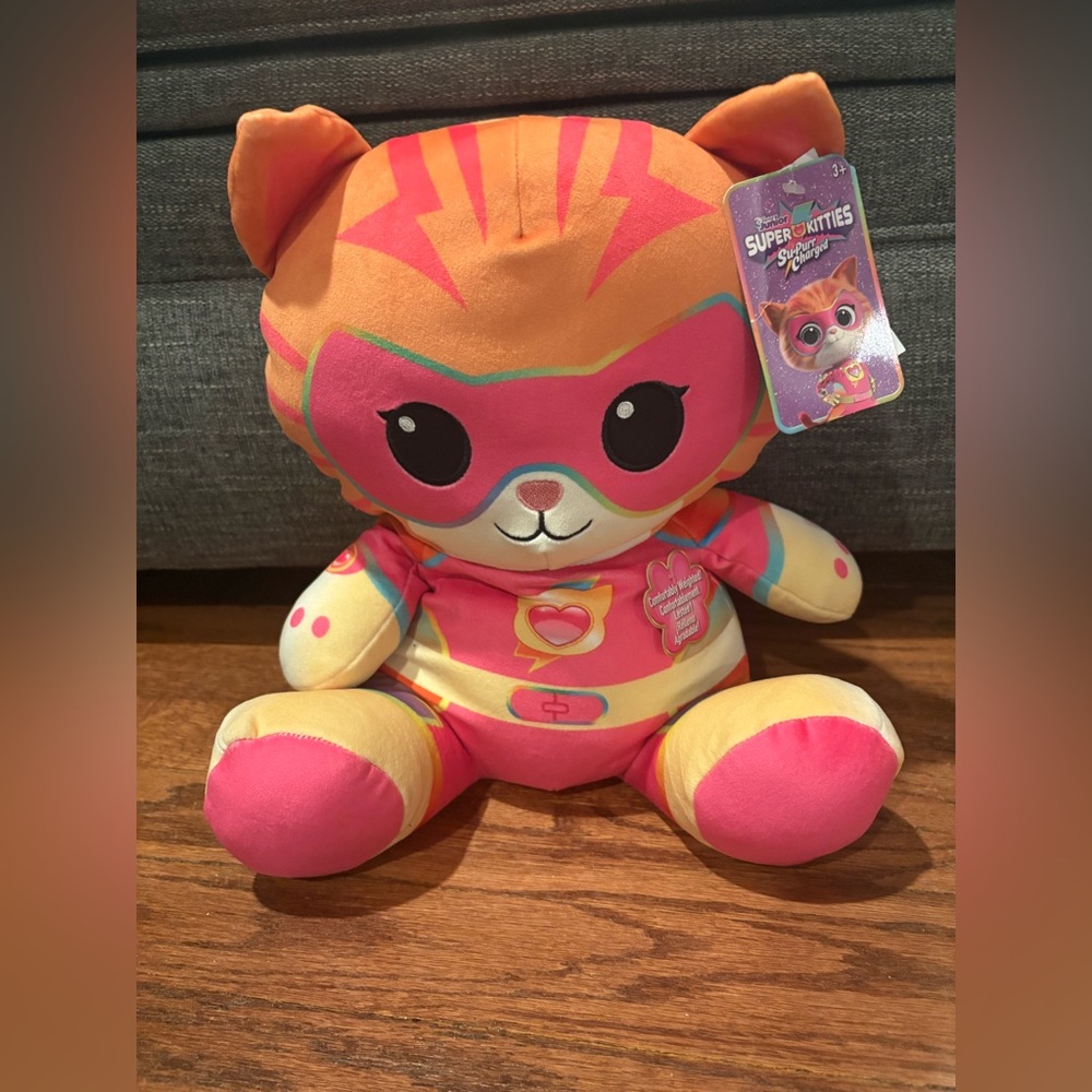 Disney Junior SuperKitties Su-Purr Charged Ginny Weighted Plush Stuffed Animal